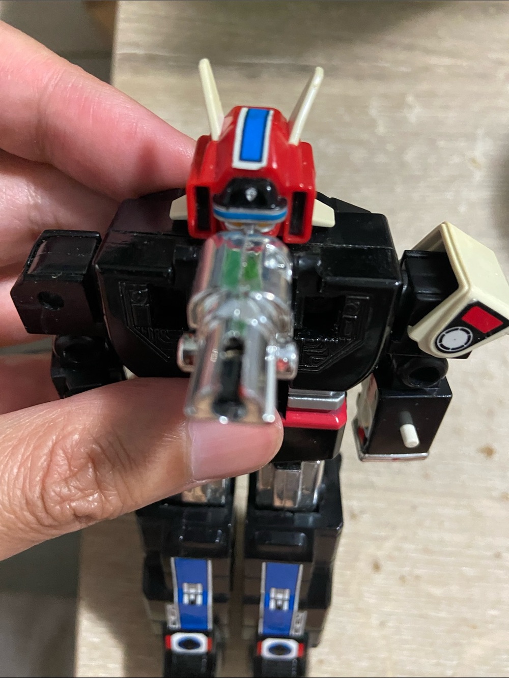 Vintage Great Five Robo Mask Man Chogokin Popy 1987 Mini Die Cast ST